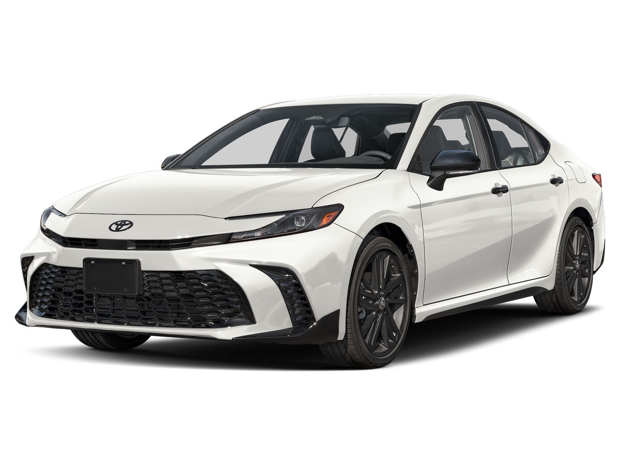 2026 Toyota Camry Nightshade in Ice Cap — front three-quarter view