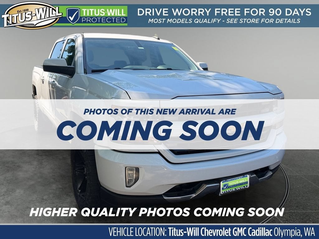 2016 Chevrolet Silverado 1500 LT in Summit White — front three-quarter view