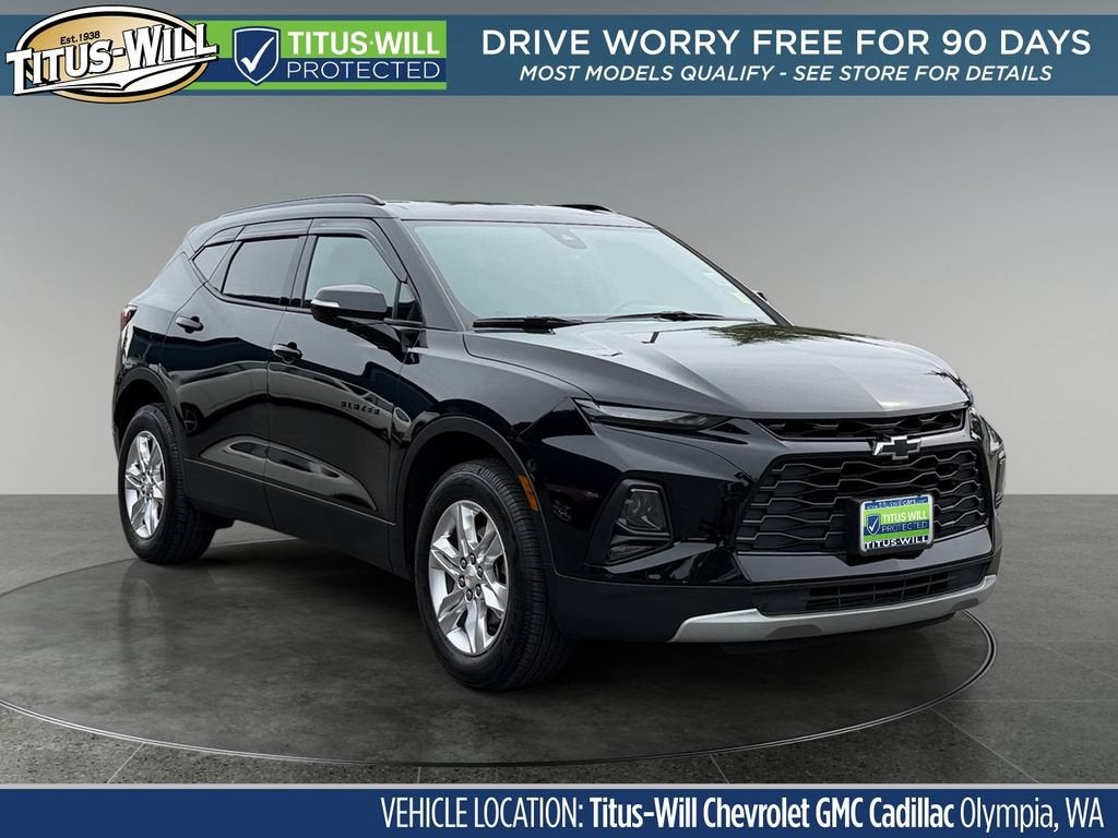2022 Chevrolet Blazer 2LT in Black — front three-quarter view