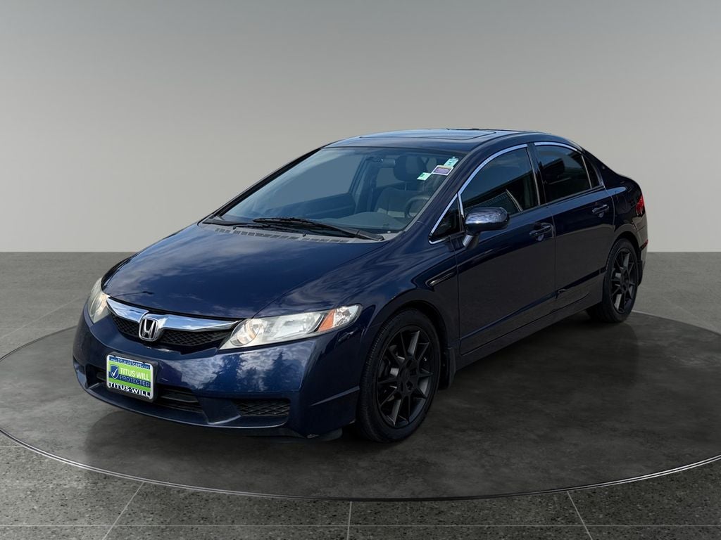 2009 Honda Civic — rear three-quarter view