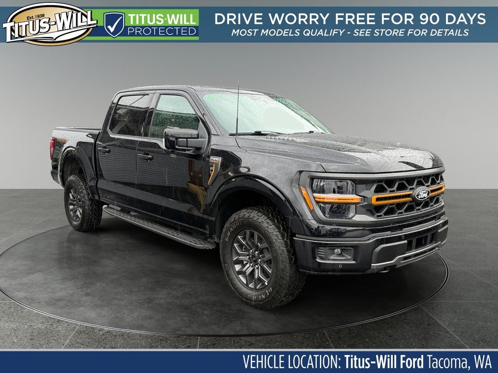 2026 Ford F-150 Tremor in Black — front three-quarter view
