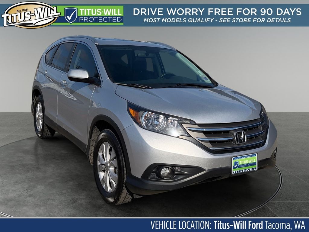 2014 Honda CR-V EX-L in Silver — front three-quarter view