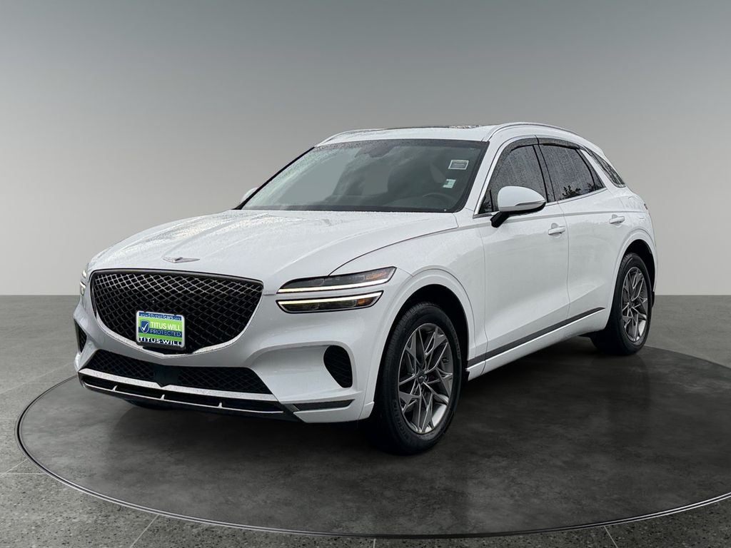 2022 Genesis GV70 — rear three-quarter view