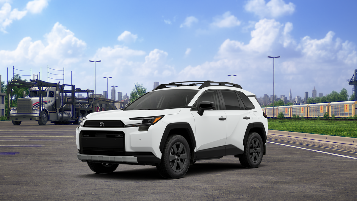 2026 Toyota RAV4 Woodland in Ice Cap — front three-quarter view