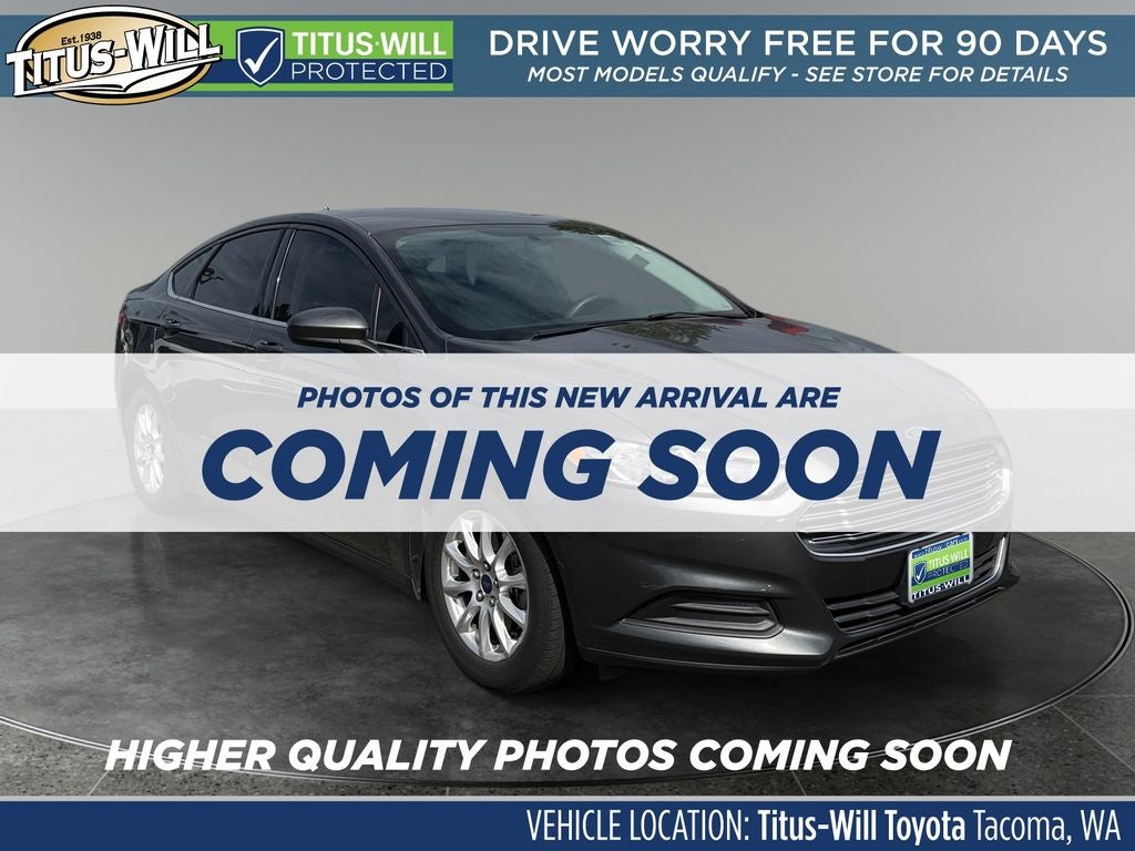 2016 Ford Fusion S in Magnetic — front three-quarter view