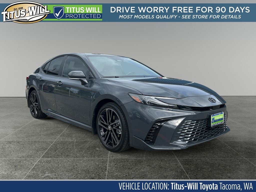 2026 Toyota Camry XSE HYBRID in Underground — front three-quarter view