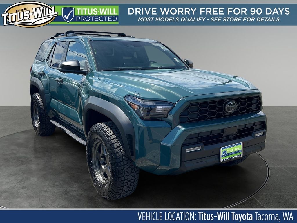 2026 Toyota 4Runner TRD Off-Road Premium Leveling Kit With Wheels And Tires in Everest — front three-quarter view