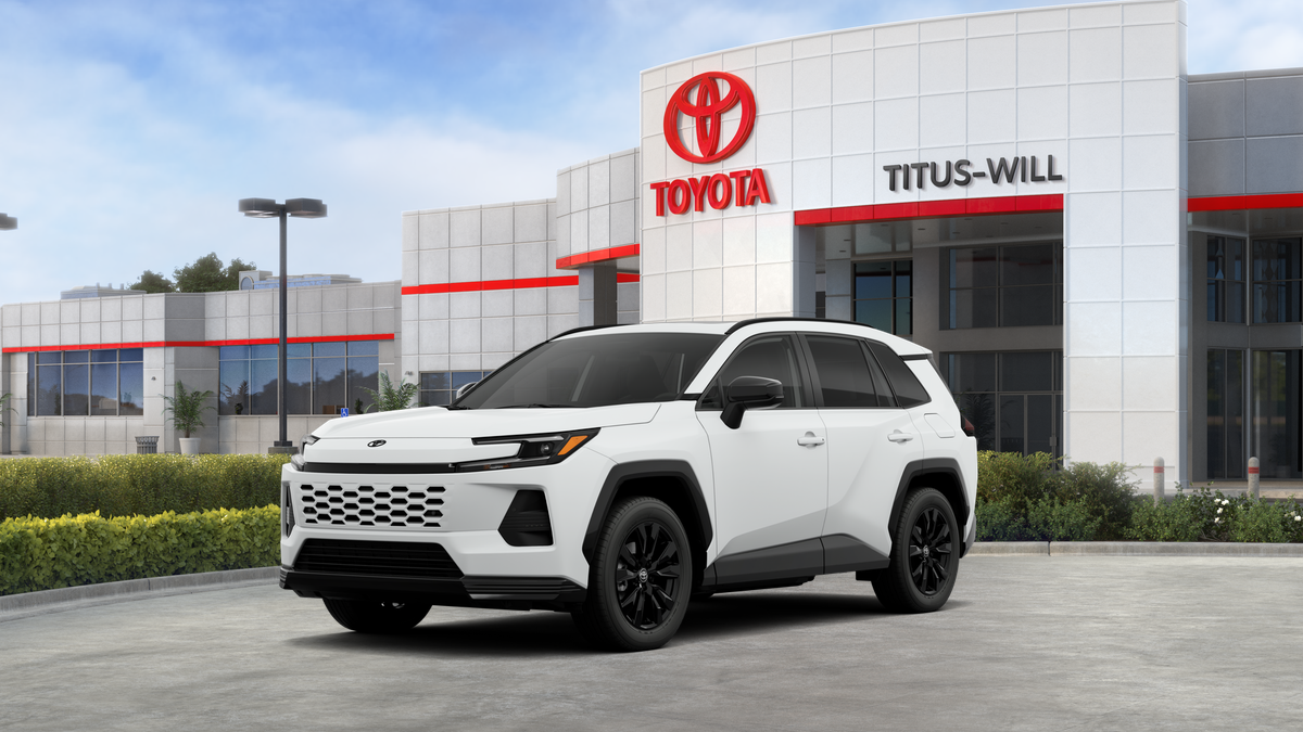 2026 Toyota RAV4 SE in Ice Cap — front three-quarter view