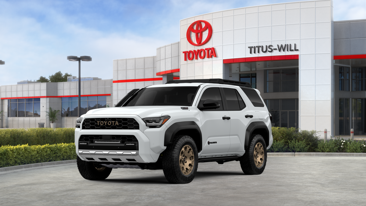 2026 Toyota 4Runner i-FORCE MAX Trailhunter in Ice Cap — front three-quarter view