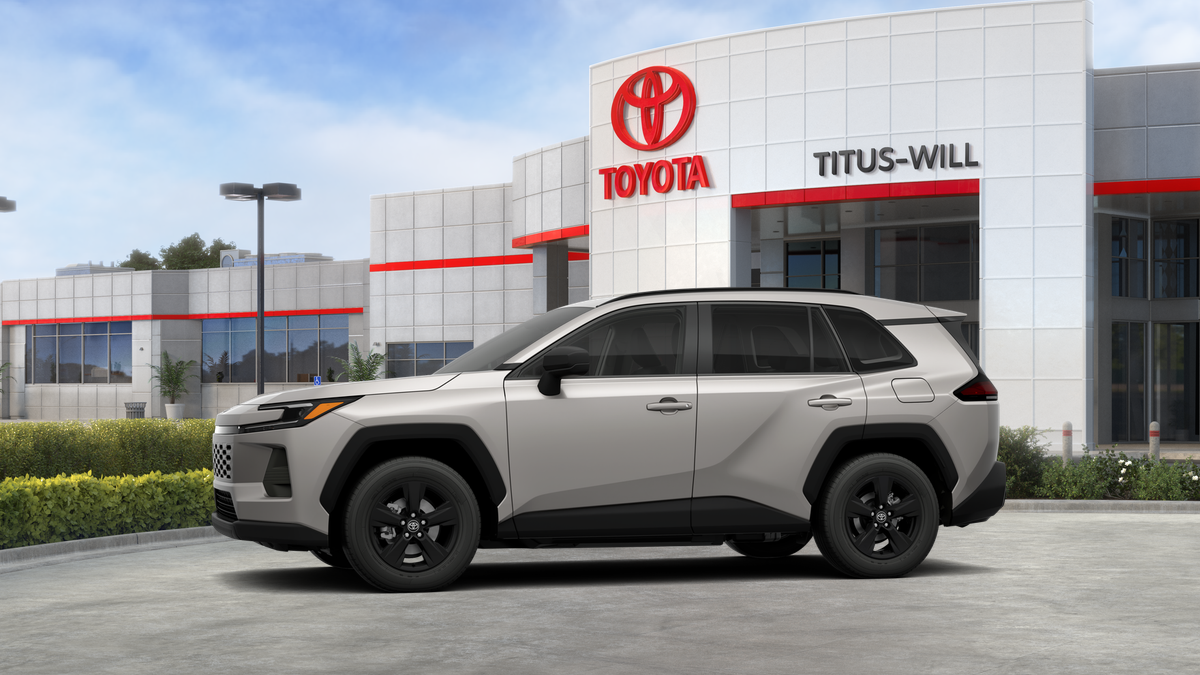 2026 Toyota RAV4 — rear three-quarter view