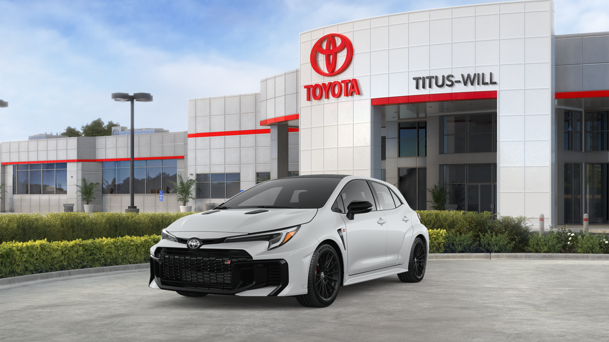 2026 Toyota GR Corolla GR Corolla Premium Plus in Ice Cap — front three-quarter view