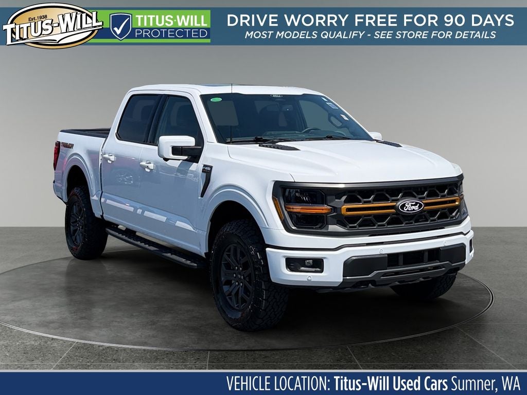 2026 Ford F-150 Tremor in Oxford White — front three-quarter view