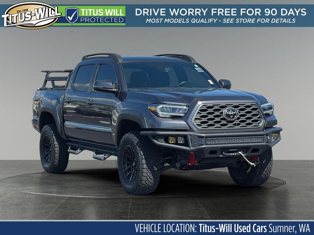 2023 Toyota Tacoma TRD Off-Road V6 in Magnetic Gray Metallic — front three-quarter view